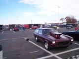 Burgandy "early model" Vega Wagon, photo by Ken Sensi