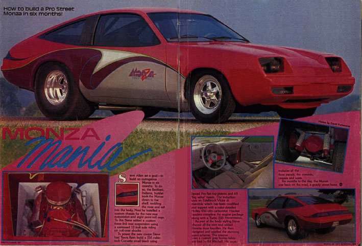 76 Pro Street Monza - Popular Hotrodding article